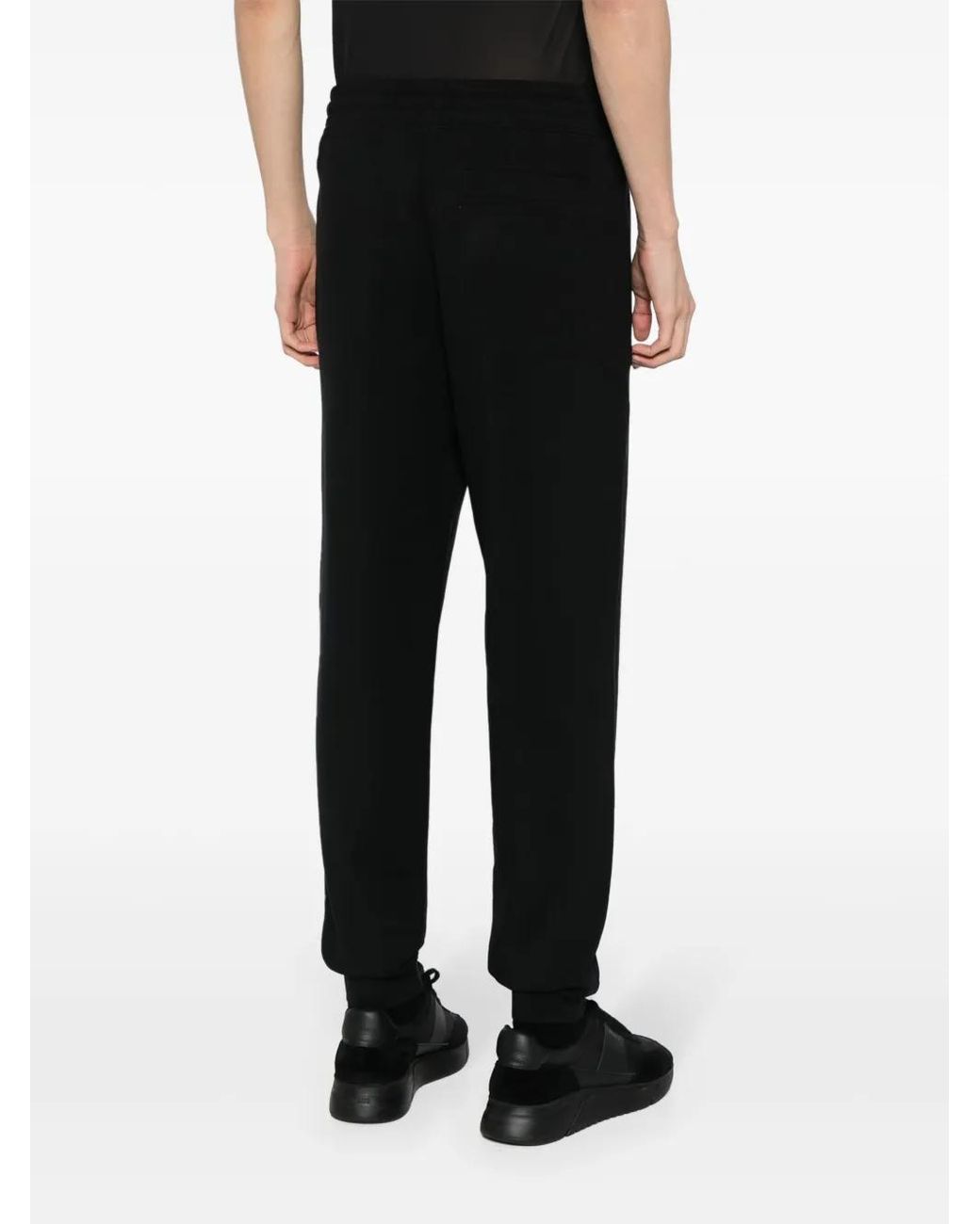 HUGO Boss Black Thick Cotton Drawstring Waist Joggers Pants for men