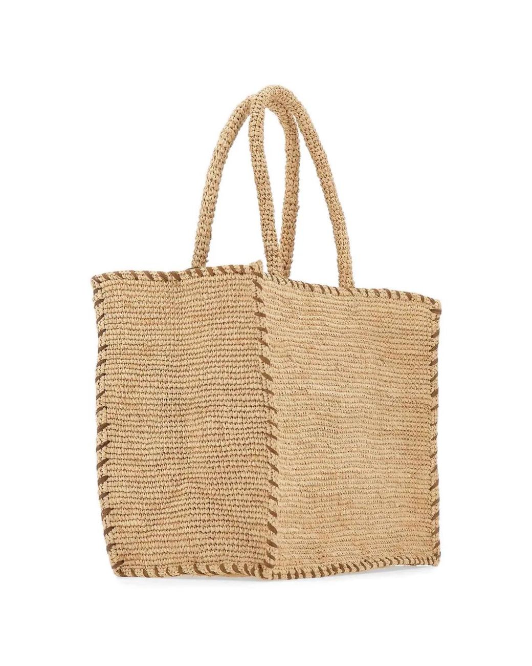 Mc2 Saint Barth Natural Vanity Raffia Tote Bag