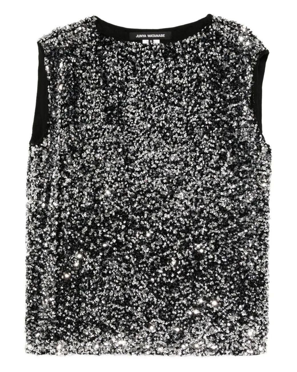 Junya Watanabe Black X Comme Des Garçons Sequin-Embellished Vest