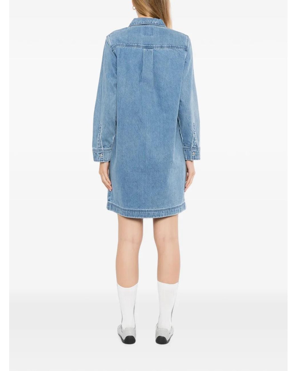 SPORT b. by agnès b. Blue Logo-Embroidered Dress