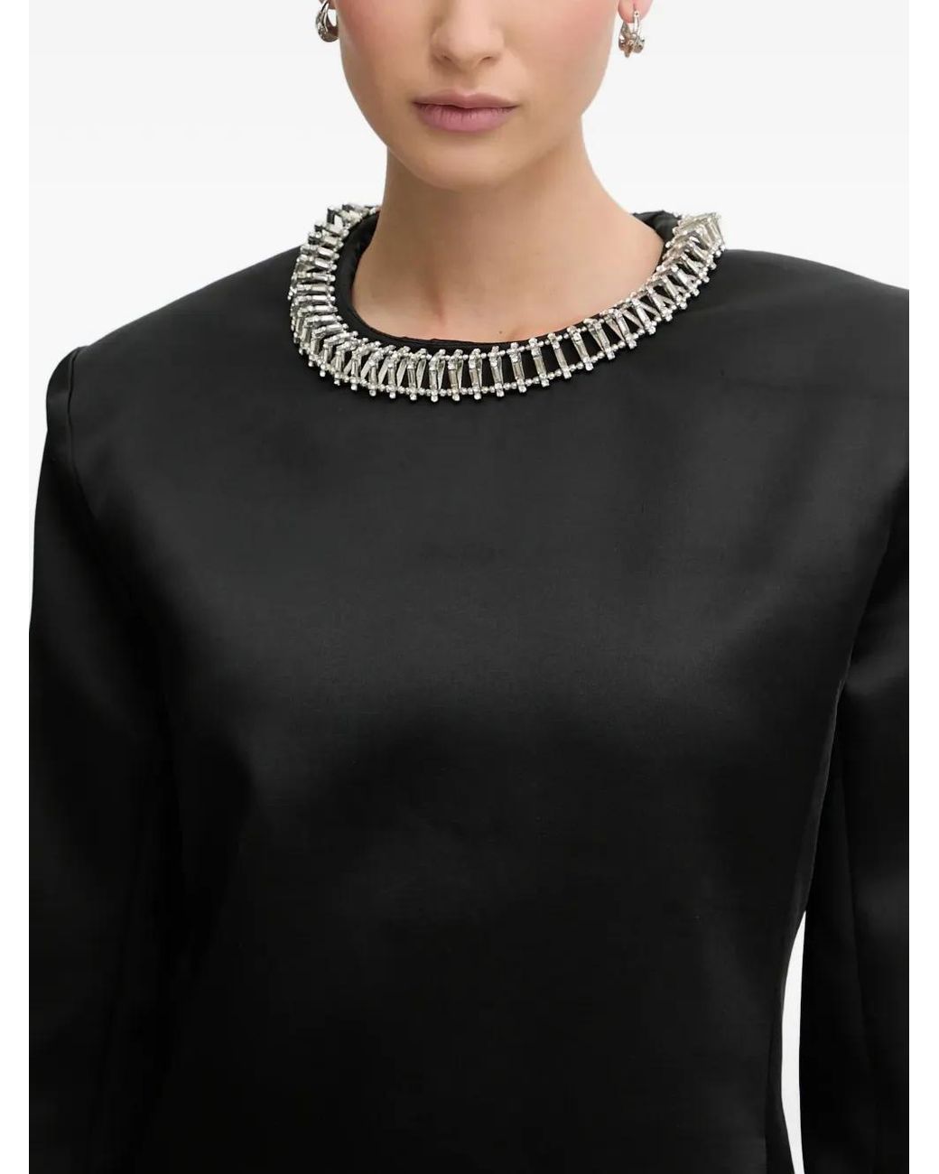 Bardot Black Embellished Mini Dress