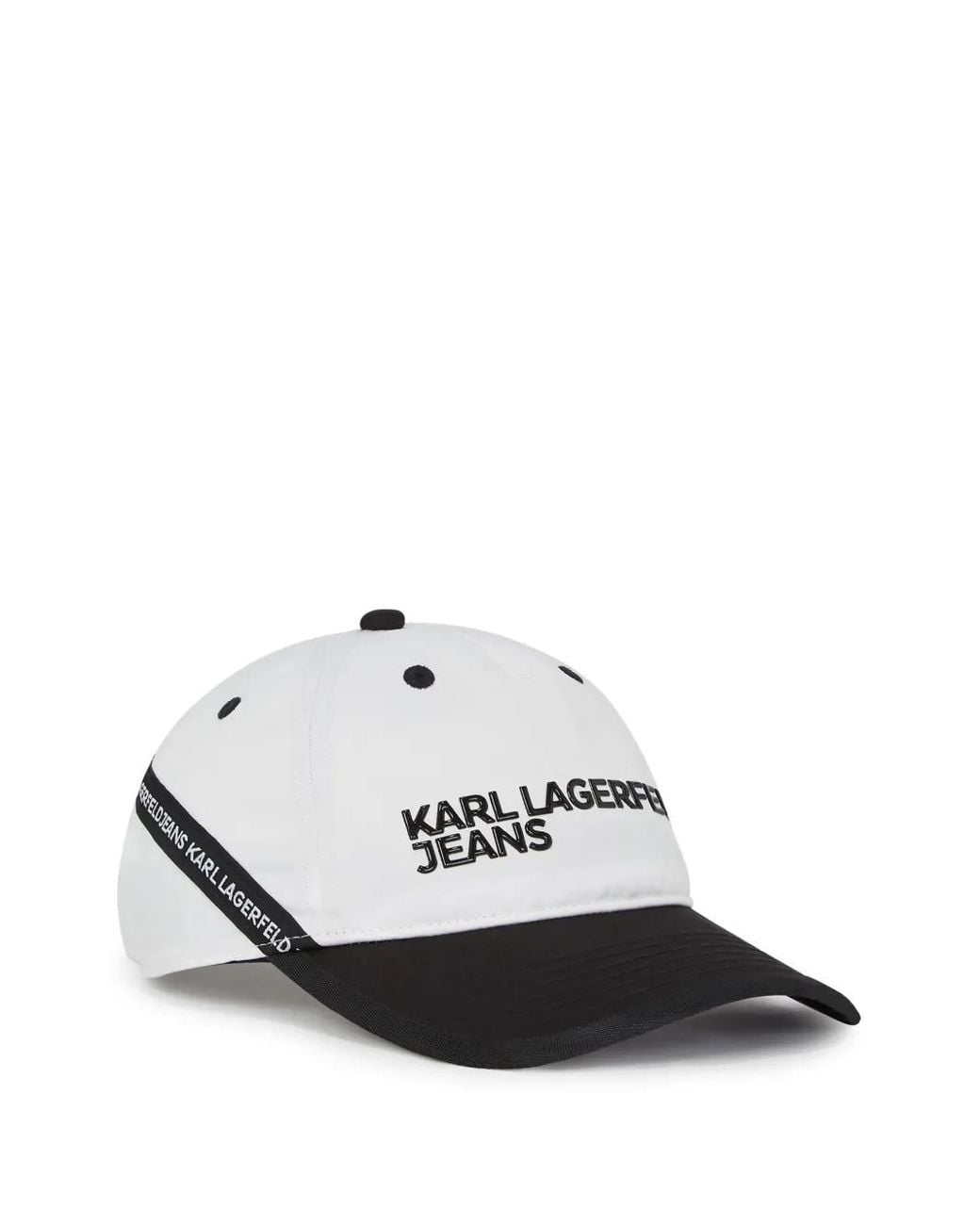 Karl Lagerfeld White Karl Tape Cap for men