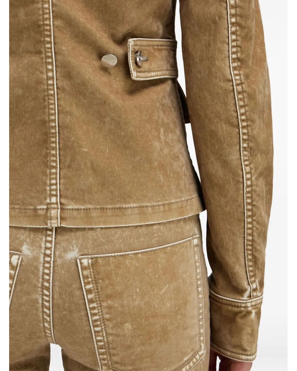 Ferragamo Green Flap-Pocket Jacket