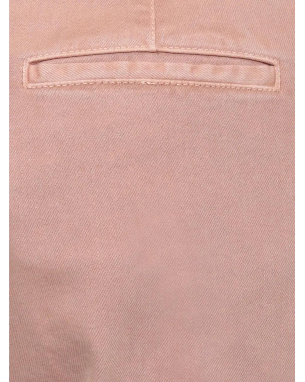 Peserico Natural Patch-Pocket Turn-Up Trousers