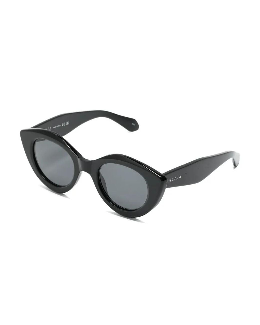 Alaïa Black Cat-Eye Sunglasses