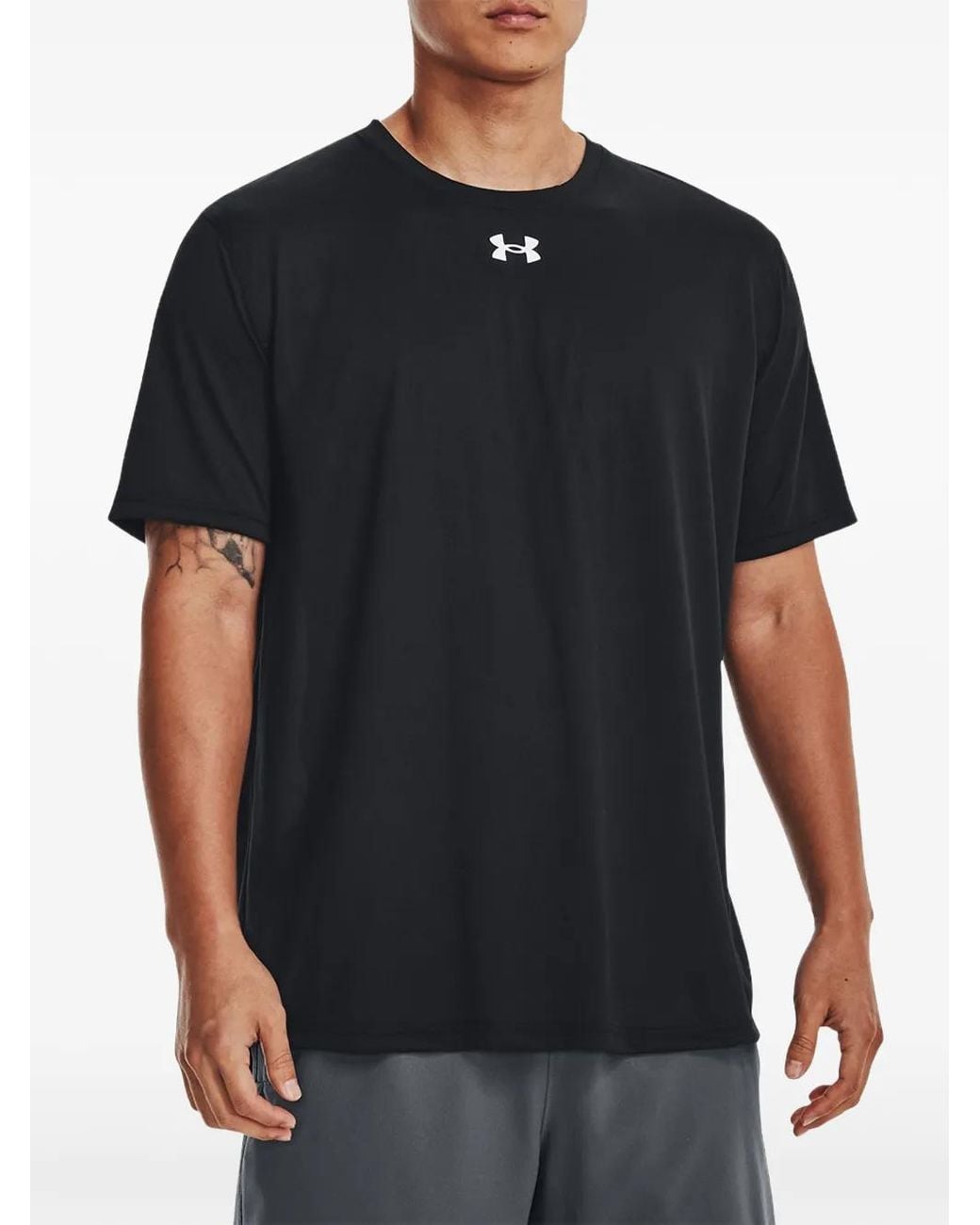 Camiseta Tech Team Under Armour de hombre de color Black