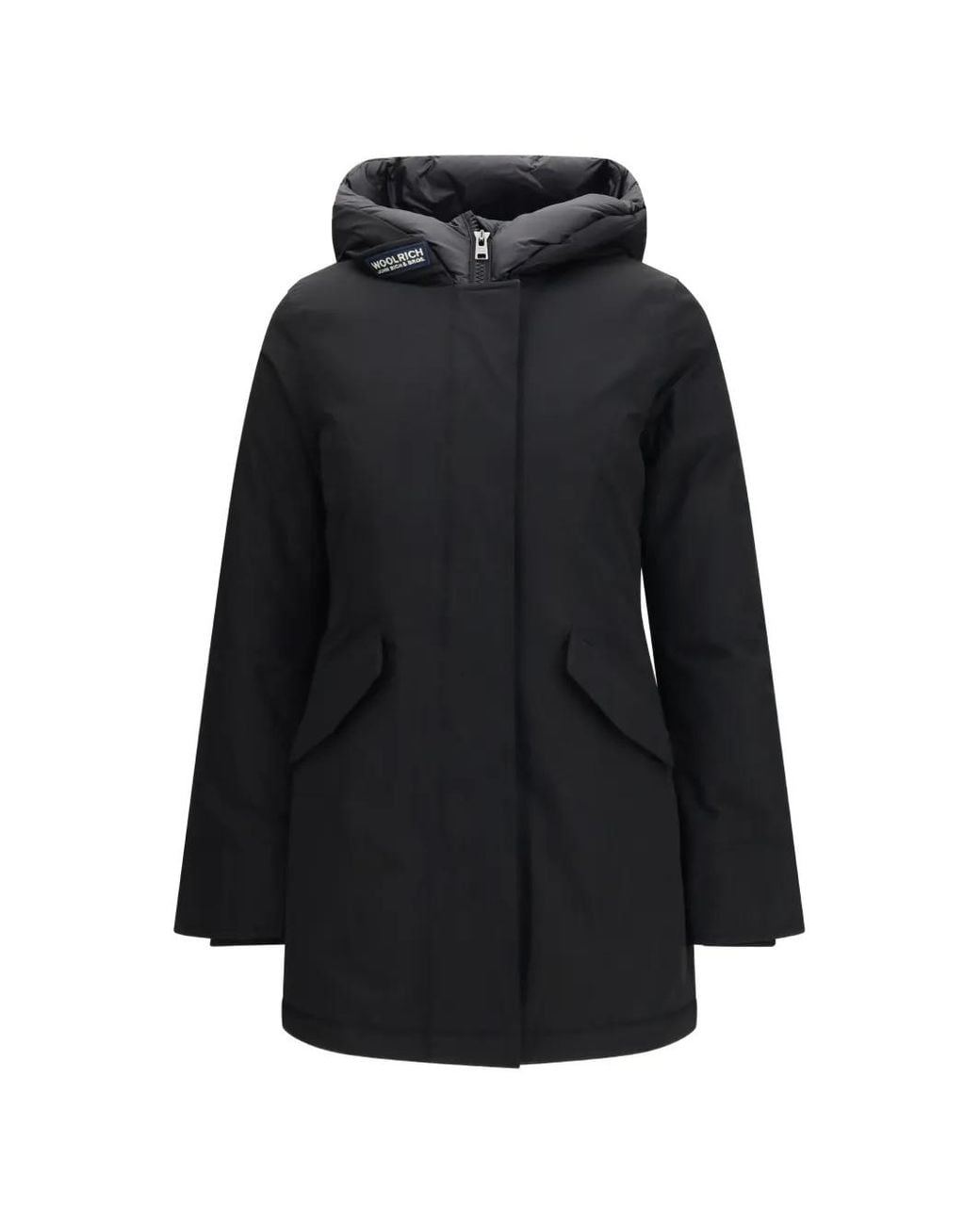 Woolrich Black Arctic Hooded Coat