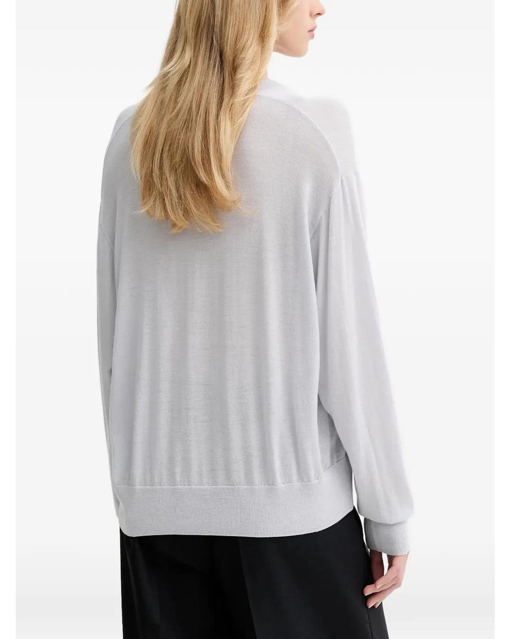 IRO White V-Neck Sweater