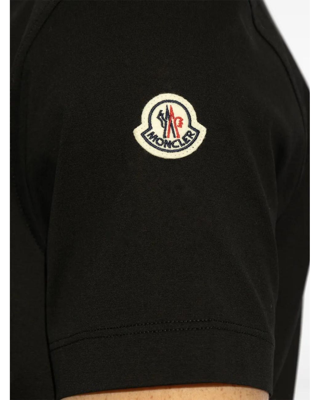 Moncler Black Ss Polo for men