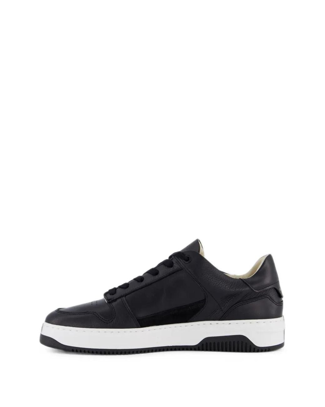 Nubikk White Basket Court Calf Leather Sneakers for men