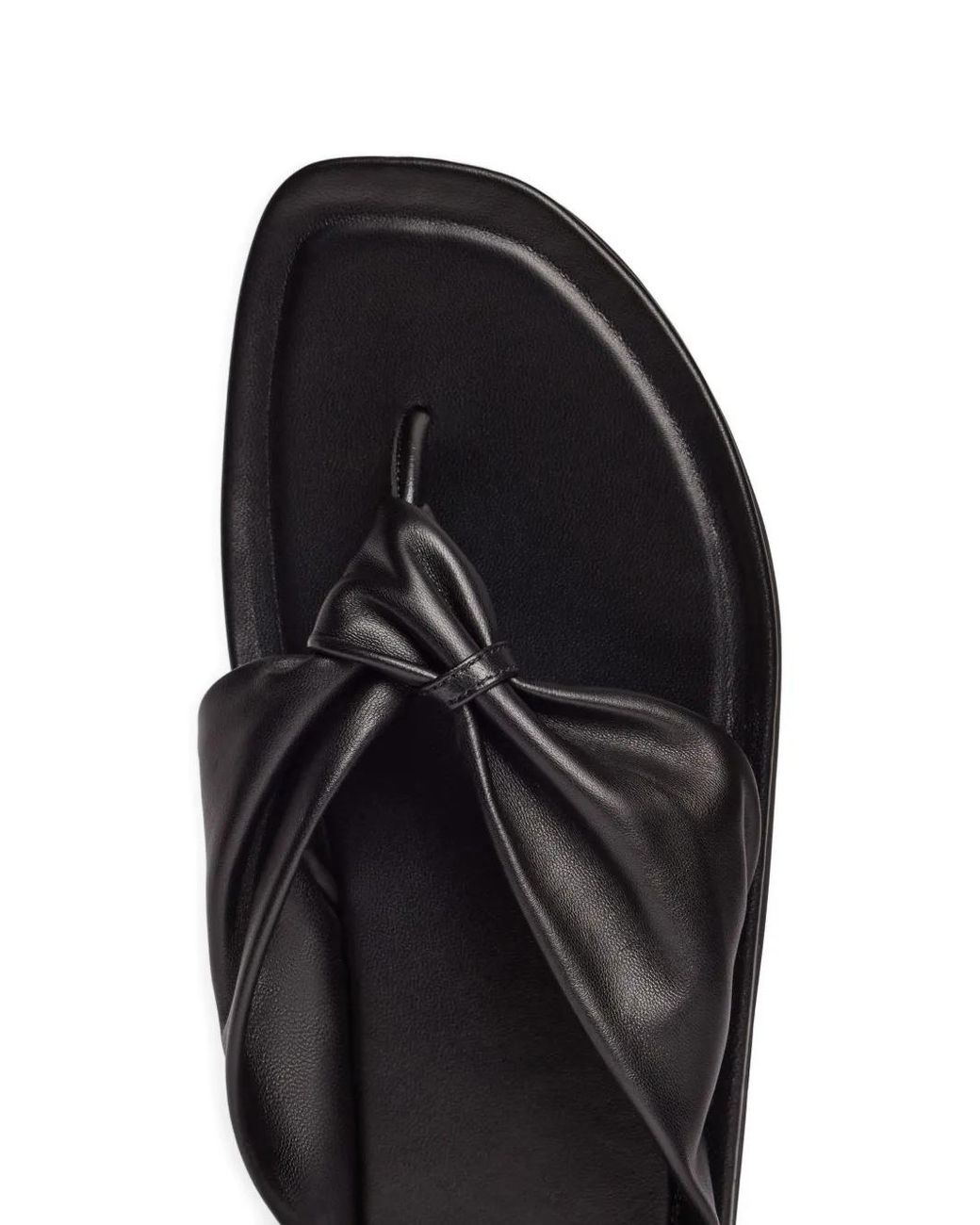 Loulou de Saison Black Leather Sandals