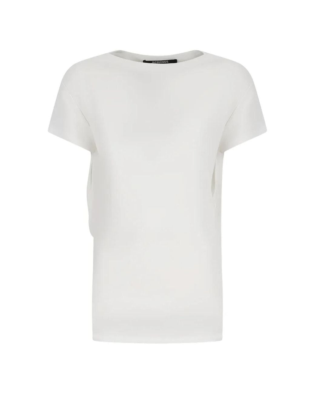 Jacquemus White Mistral Draped T-Shirt