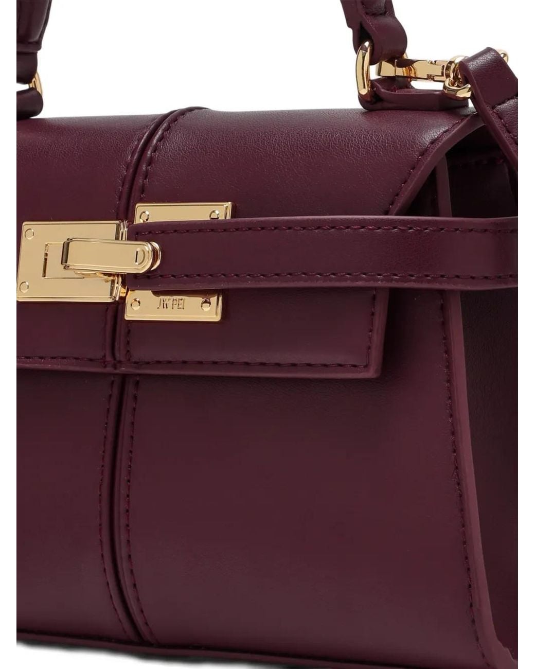 JW PEI Purple Elise Top-Handle Flap Satchel
