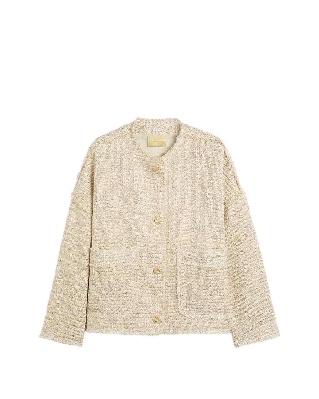 Momoní Natural Eldorado Frayed Raw-Cut Jacket
