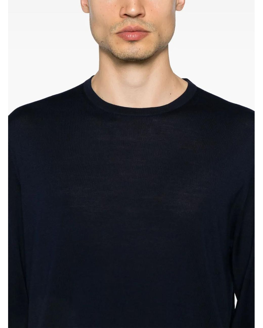 sunflower Blue Merino Wool Top for men