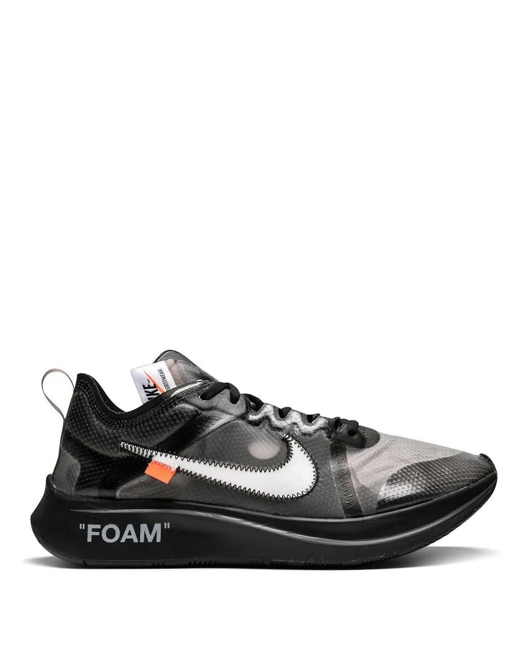 NIKE X OFF-WHITE Black The 10: Zoom Fly Sneakers