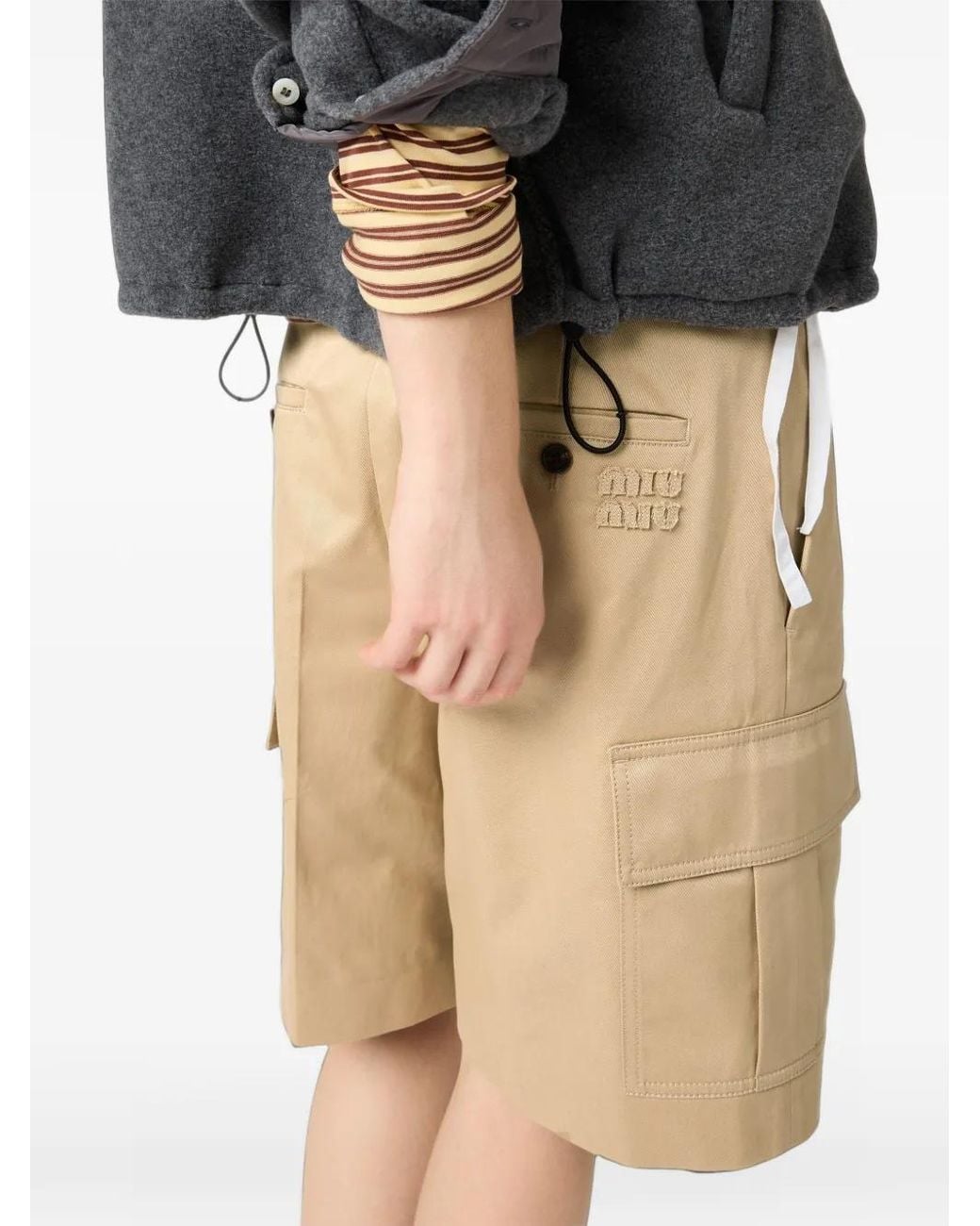 Miu Miu Multicolor Bermuda Chino