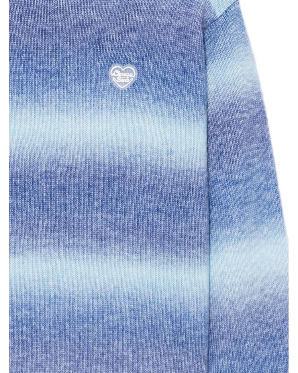 Chocoolate Blue Logo-Embossed Jumper
