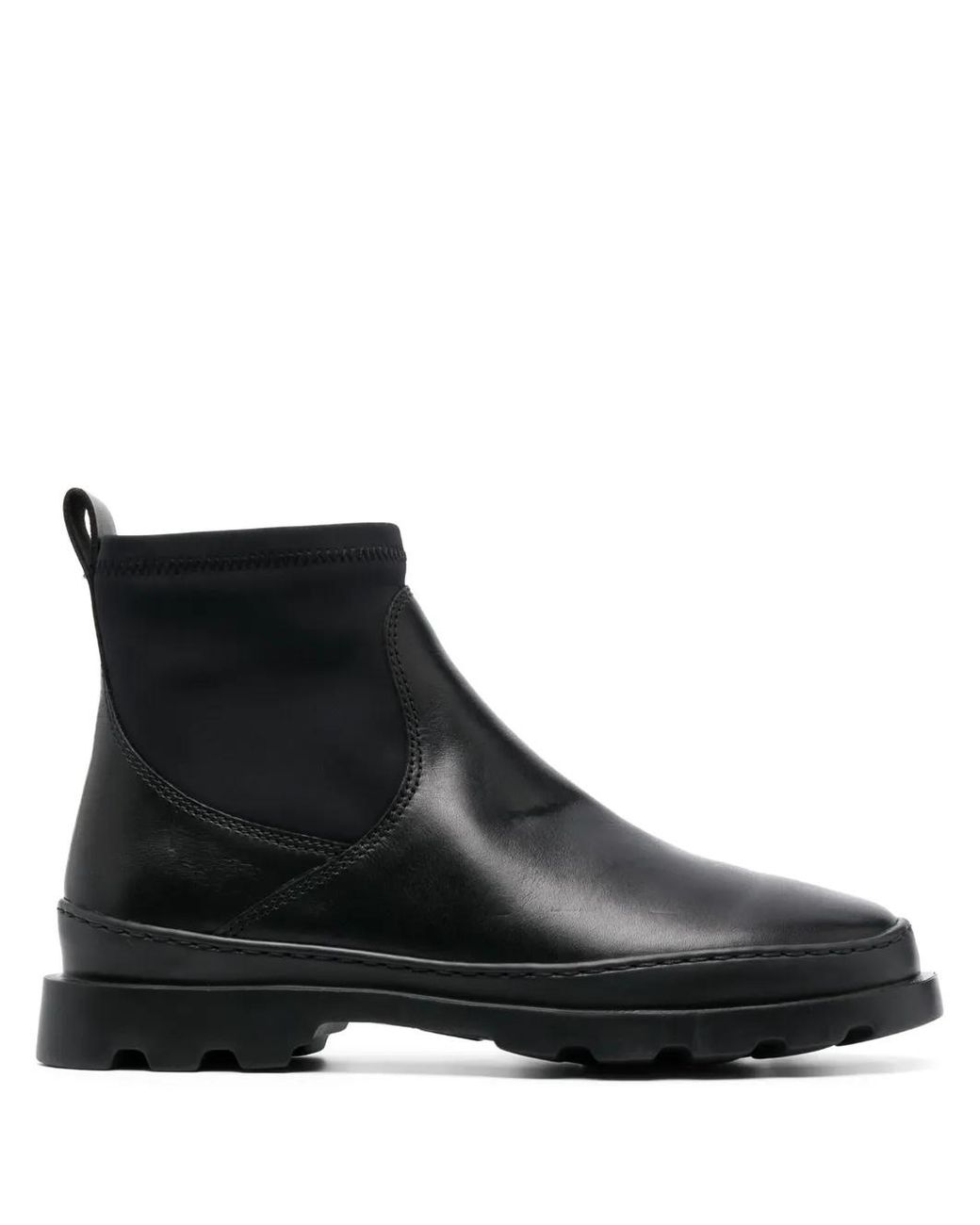 Camper Black Brutus Ankle-Length Leather Boots