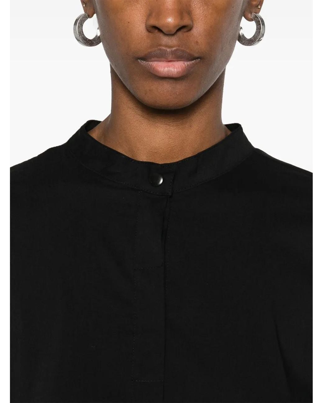 Thom Krom Black Poplin Shirt