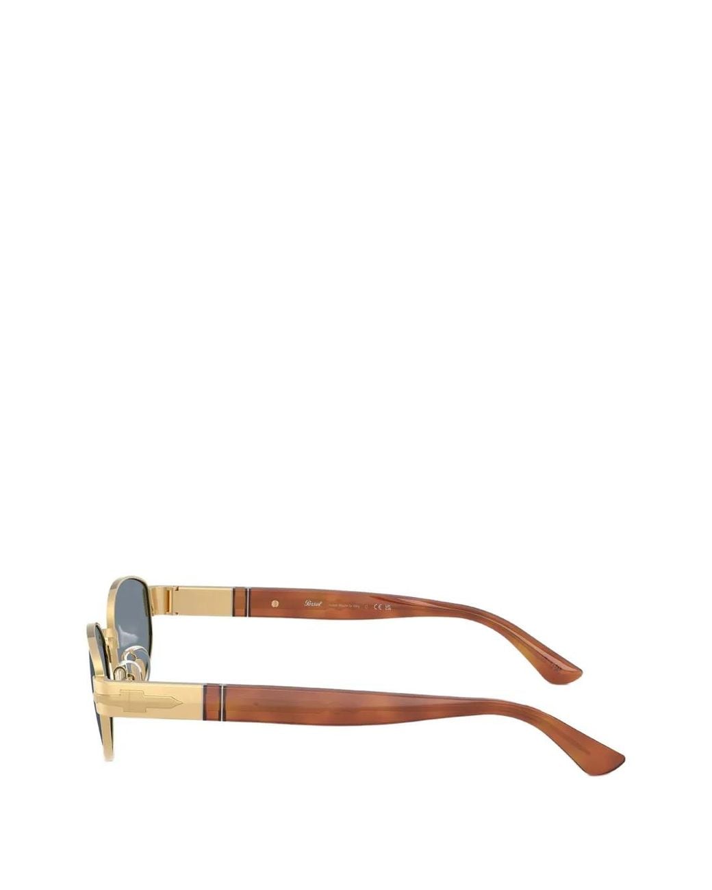 Persol Metallic Oval-Frame Sunglasses
