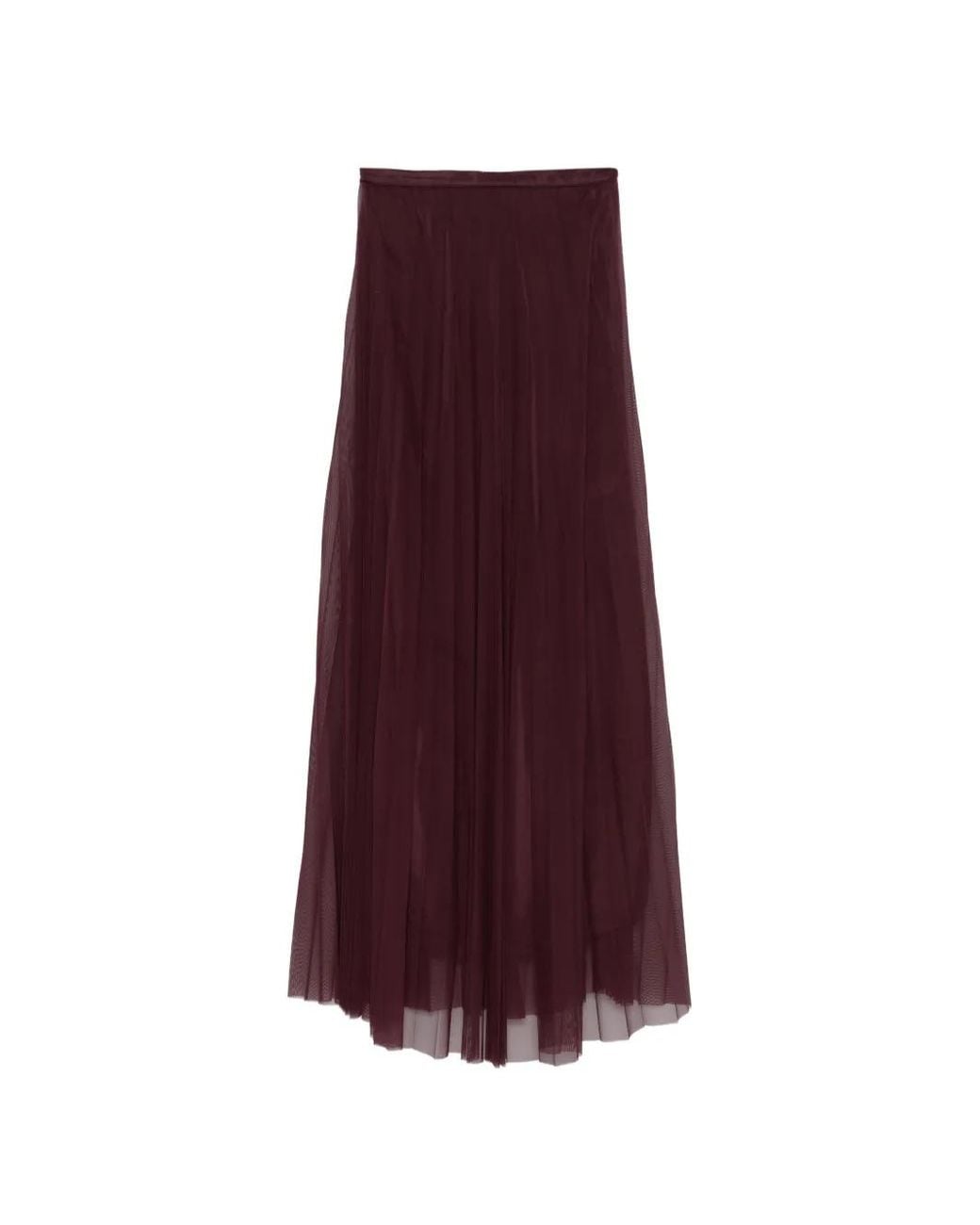 Forte_forte Purple Pleated Skirt