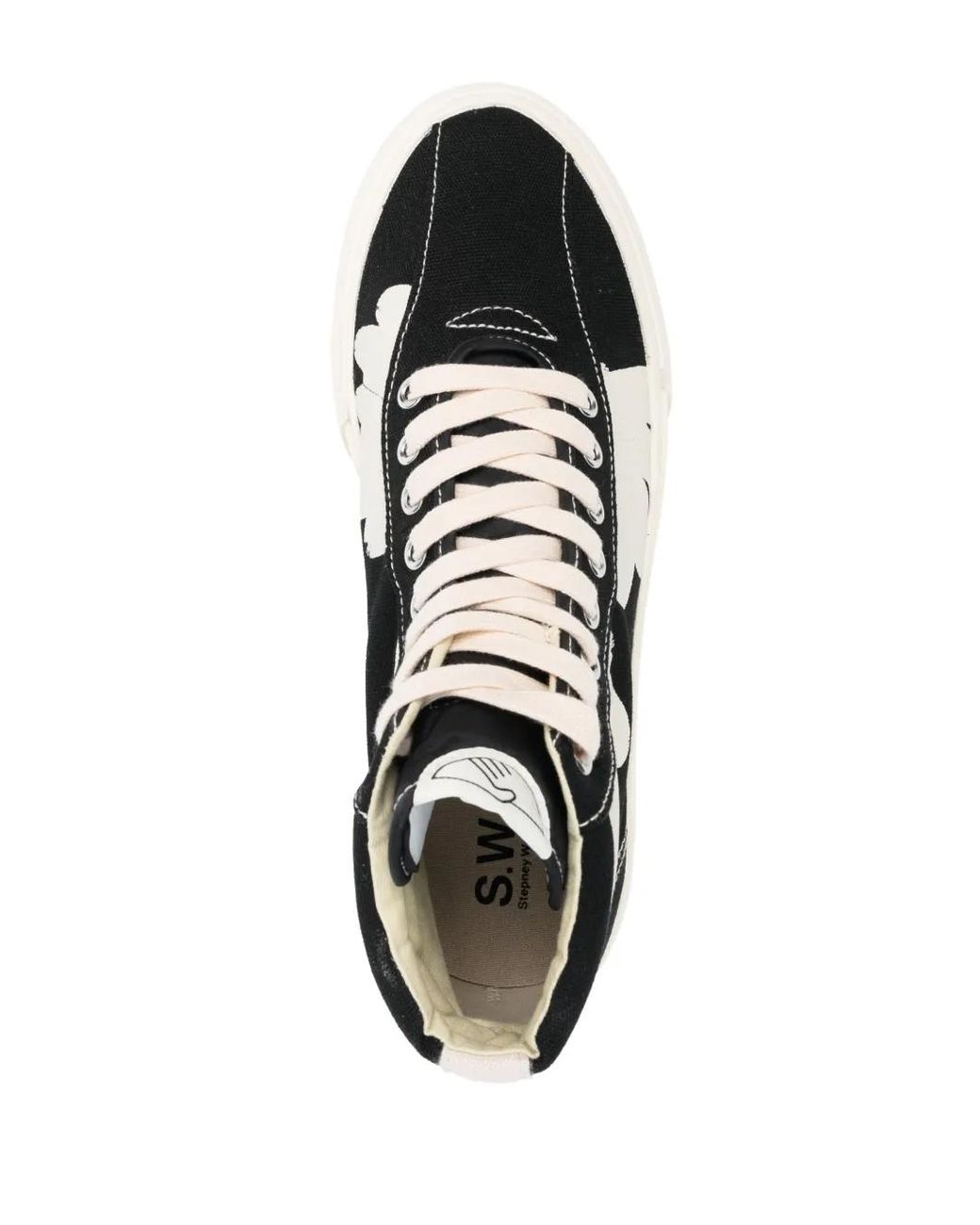 Stepney Workers Club Black Dellow Shroom High-Top Sneakers for men