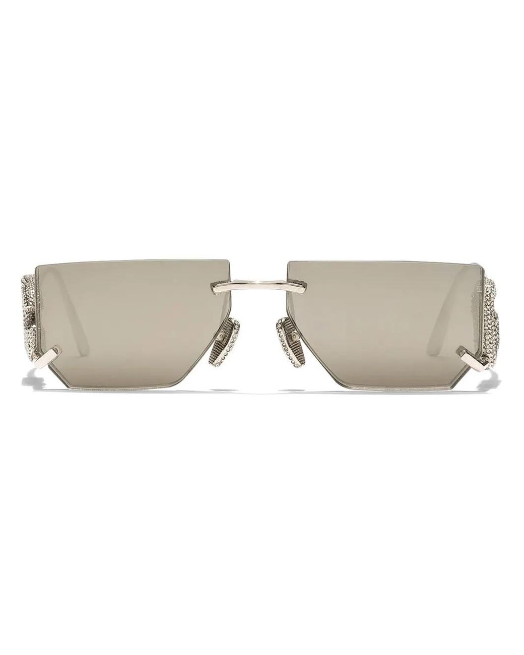 Dolce & Gabbana Metallic Dg Crystal Sunglasses