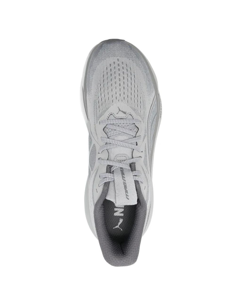 PUMA White Magmax Nitro 2 Perforated Panelled Sneakers for men