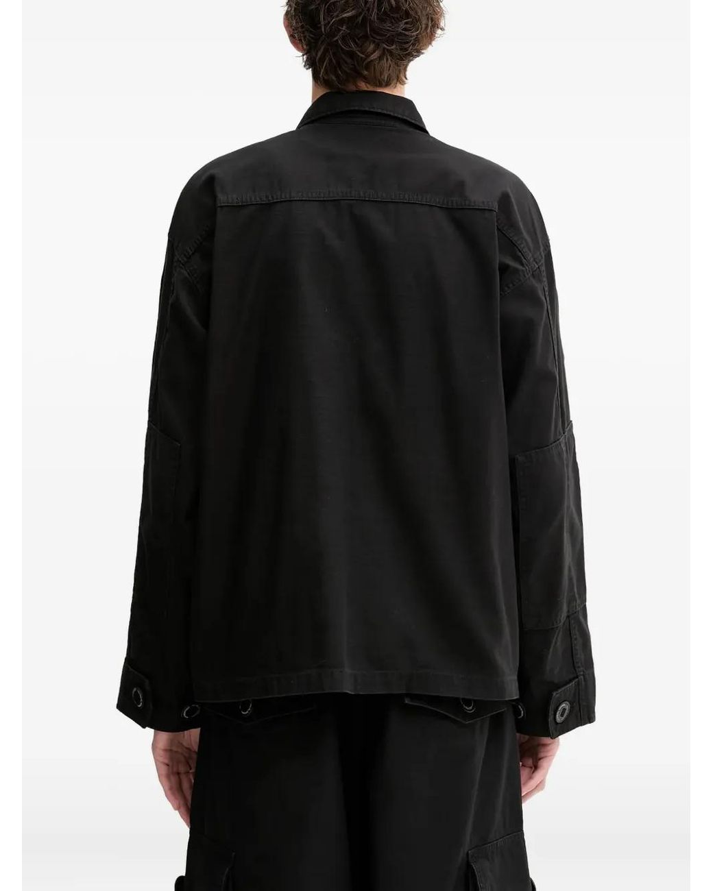 Neighborhood Black Multi-Pocket Shirt Jacket for men