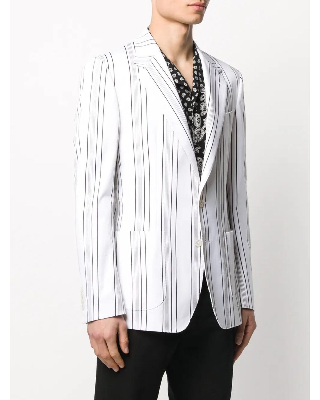 Dolce & Gabbana Multicolor Striped Pattern Blazer for men
