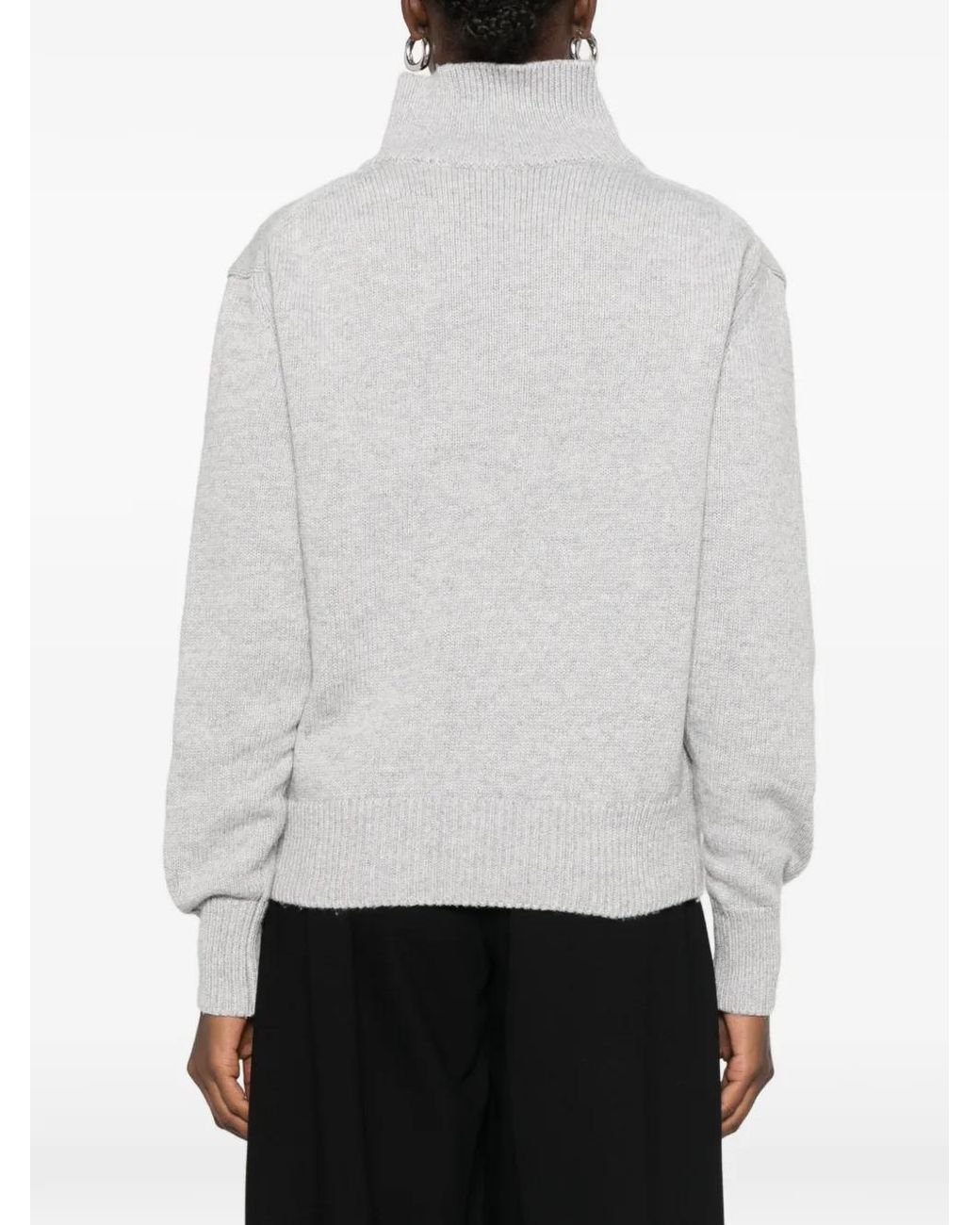 Source Unknown White Konny Zipped Sweater