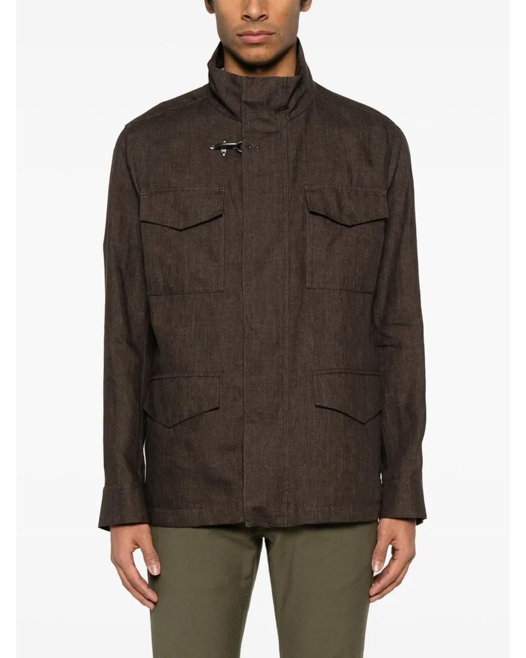 Giacca Field di Fay in Brown da Uomo