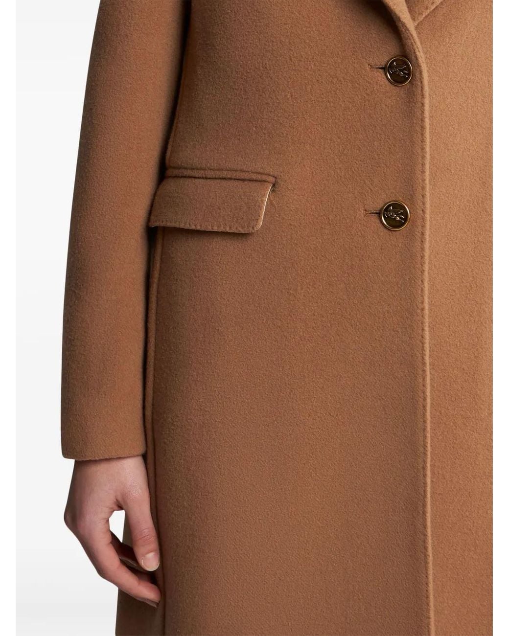 Etro Brown Single-Breasted Coats