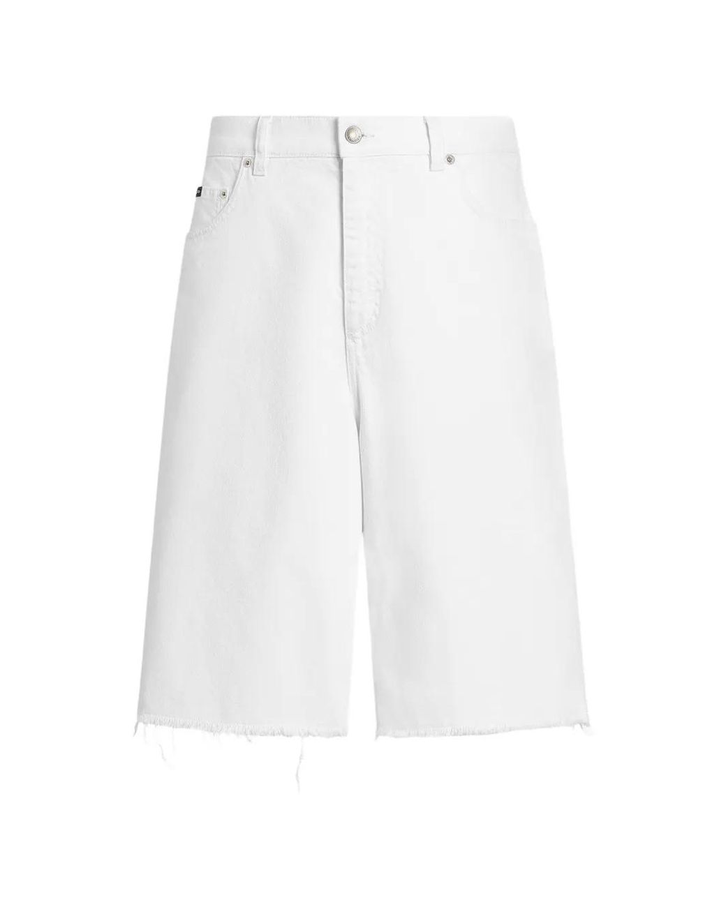 Dolce & Gabbana White Bermuda En Jean for men