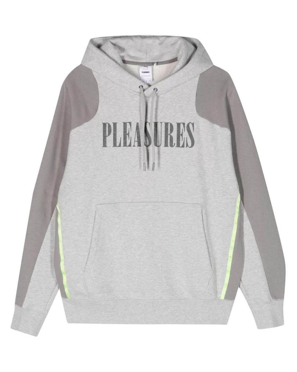 PUMA Gray X Pleasures Cotton Hoodie for men