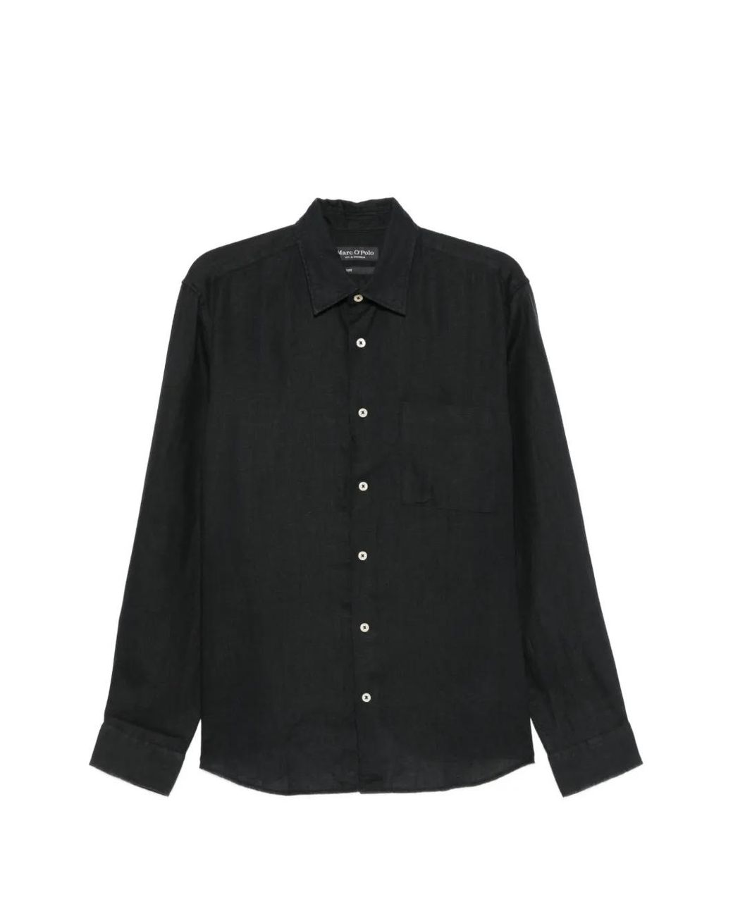 Marc O' Polo Black Patch-Pocket Shirt for men