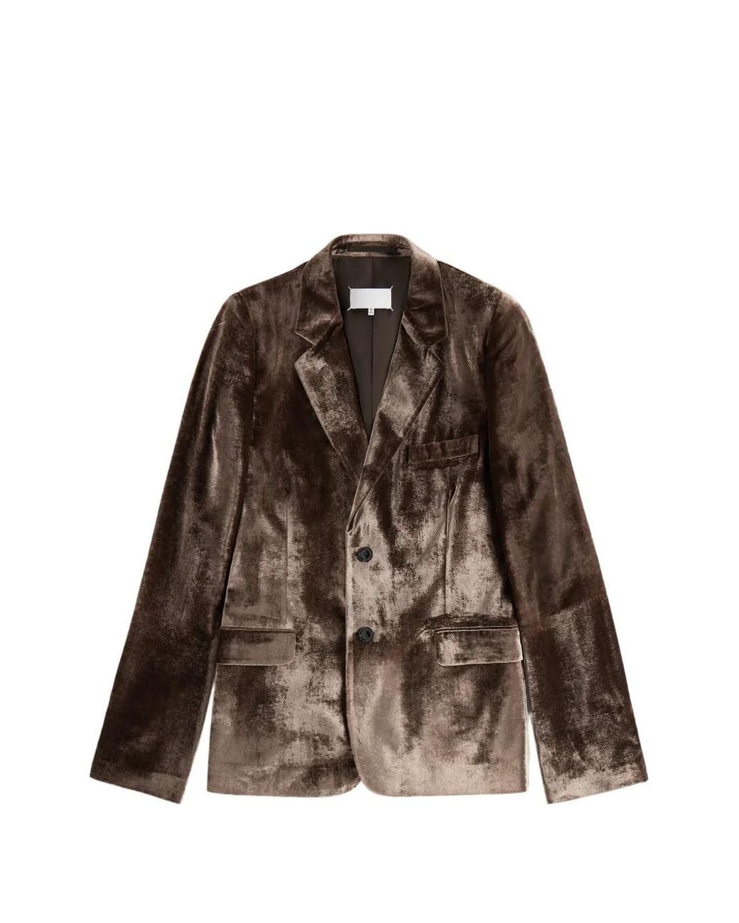Maison Margiela Brown Velvet Blazer for men