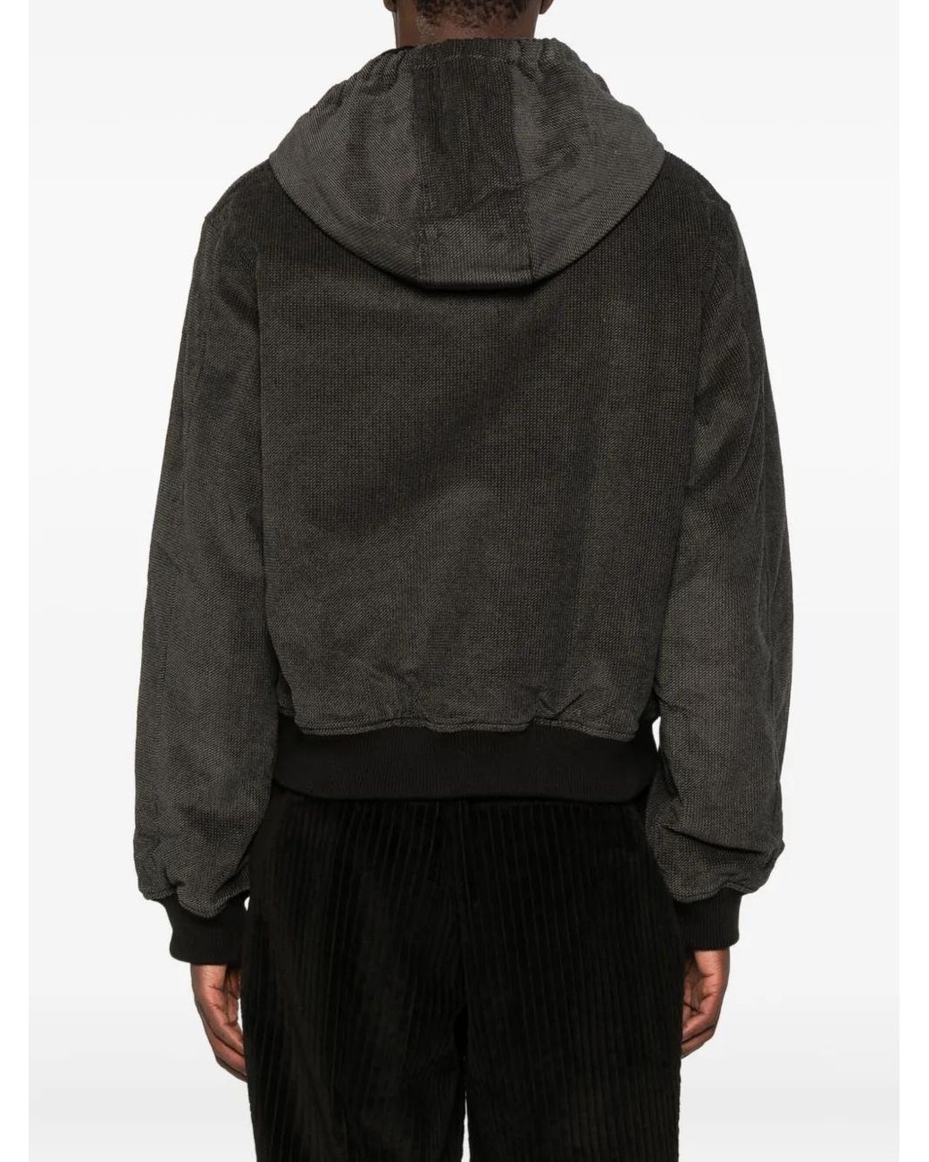 Our Legacy Black Twill Hooded Jacket for men