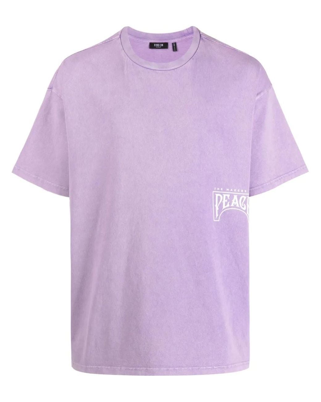 FIVE CM Purple Peace Cotton T-Shirt for men