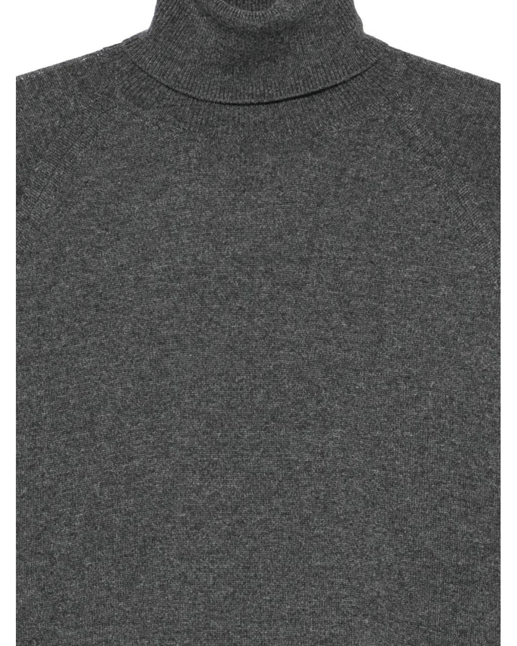 Prada Gray Roll-Neck Sweater
