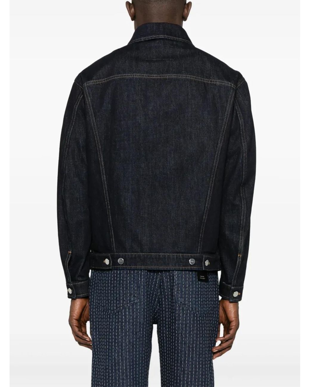 Fendi Black Cotton Denim Jacket for men
