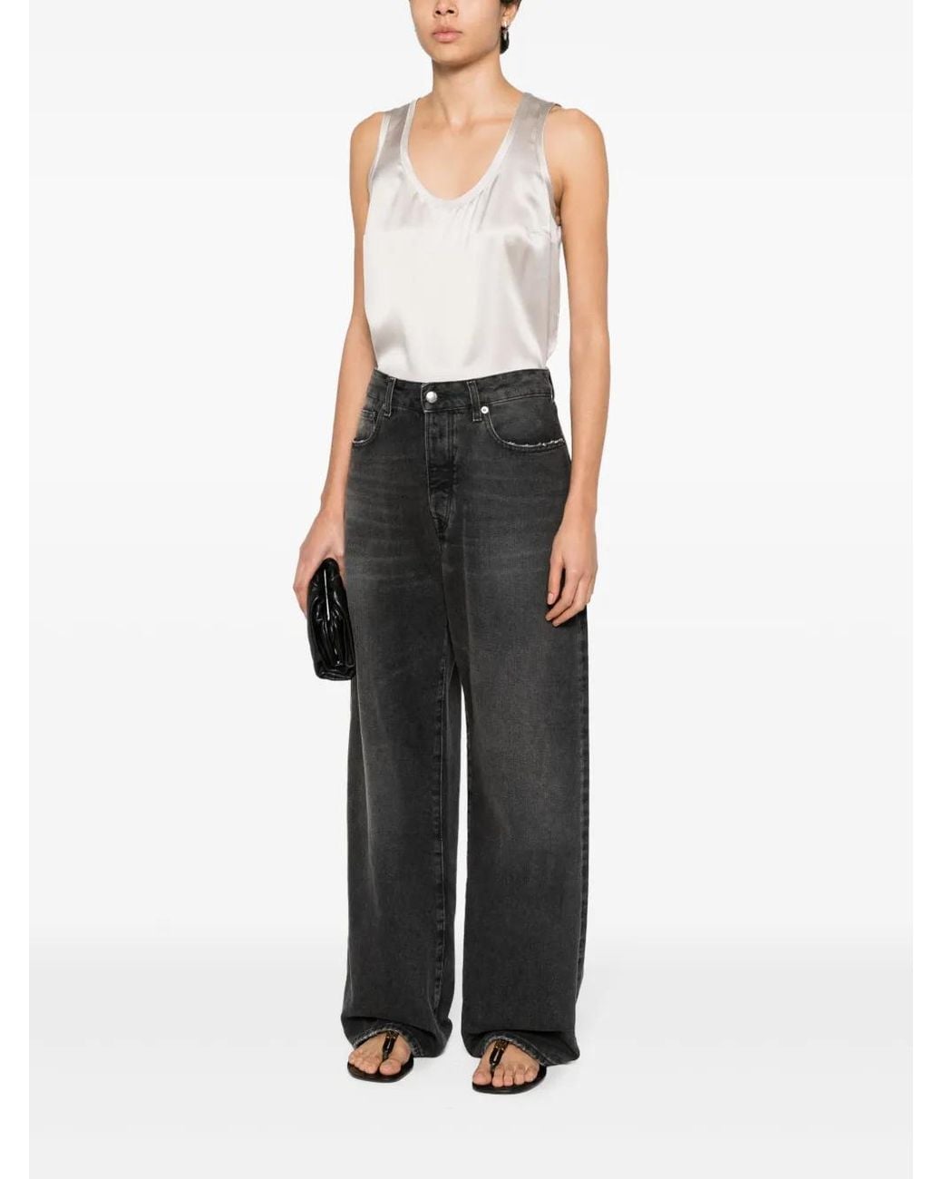 Brunello Cucinelli Natural Sleveless Blouse Clothing