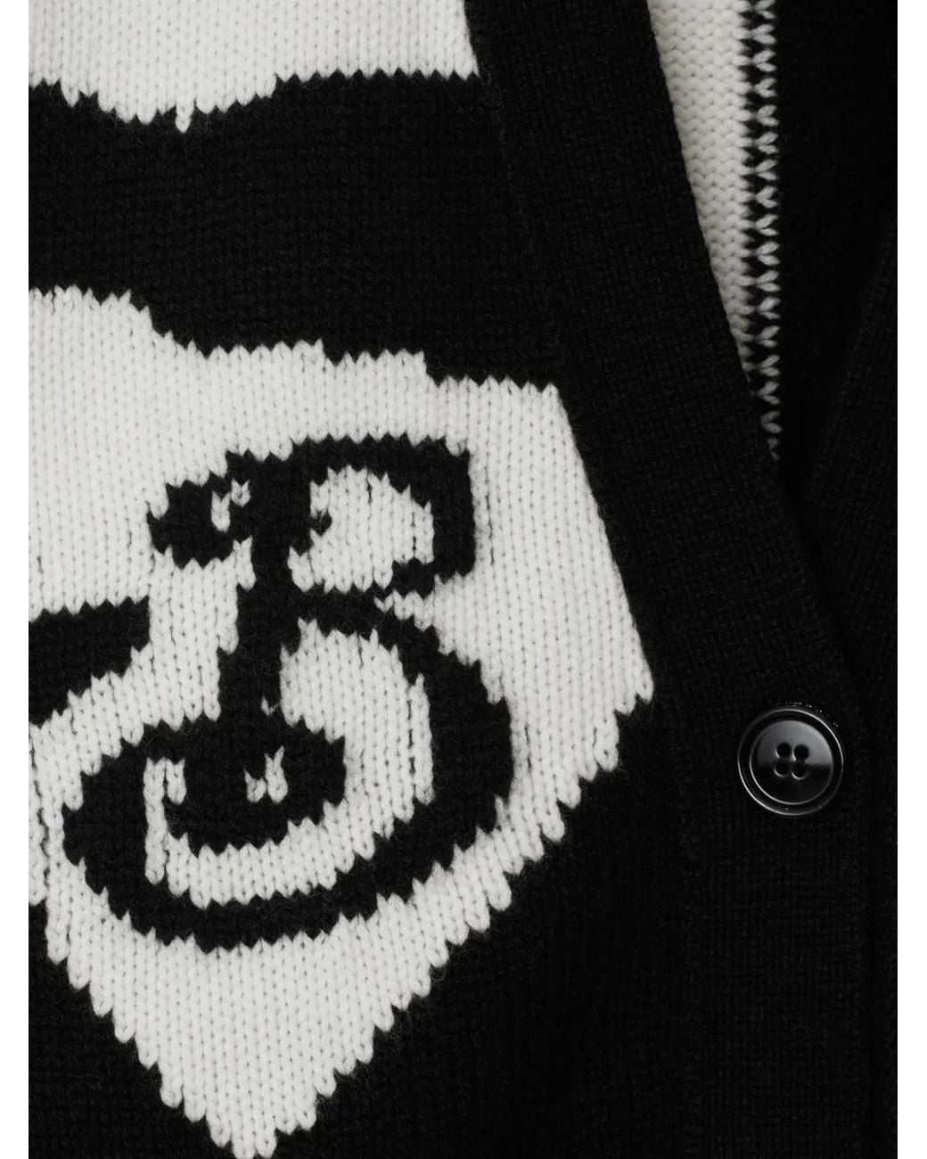Burberry Black Cashmere Ekd Cardigan