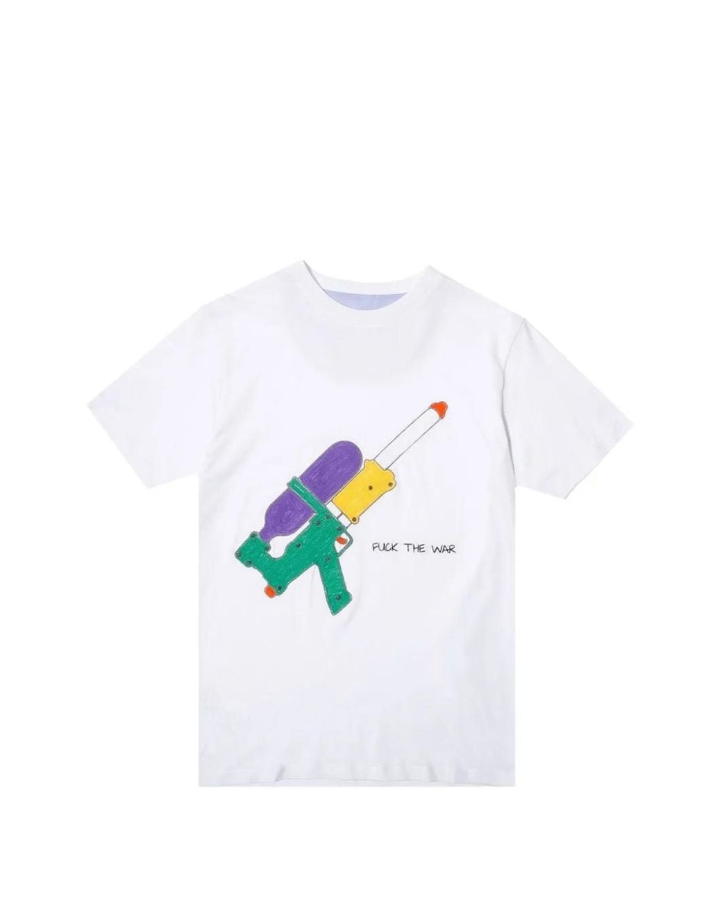 LC23 White Graphic-Print T-Shirt for men