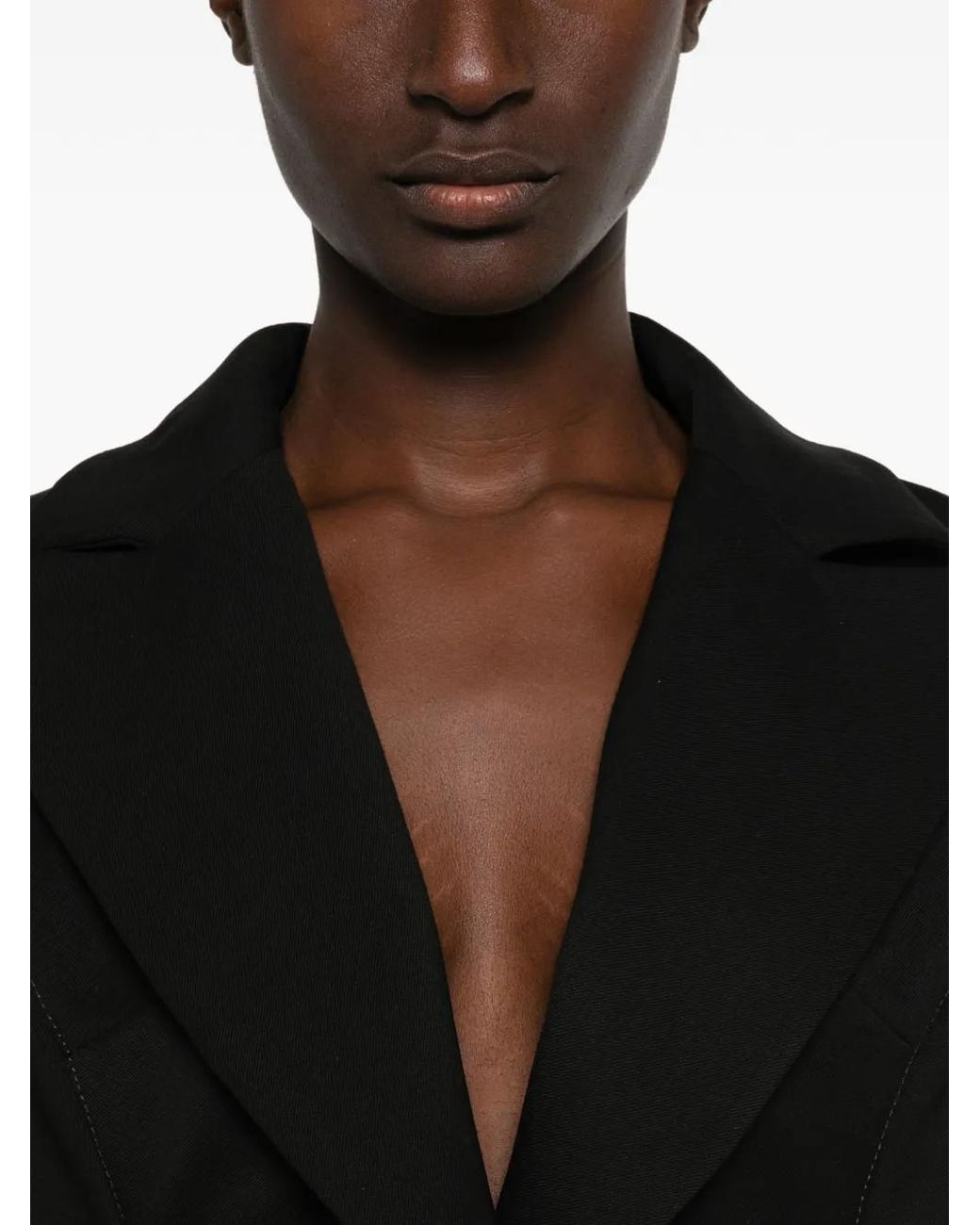 MITILIANE COUTURE Black Cinched-Waist Blazer