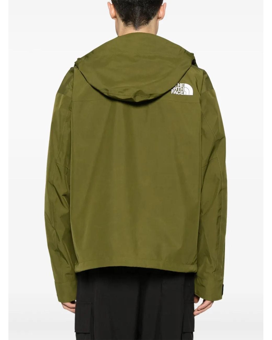 The North Face Green Logo-Embroidered Hooded Jacket for men