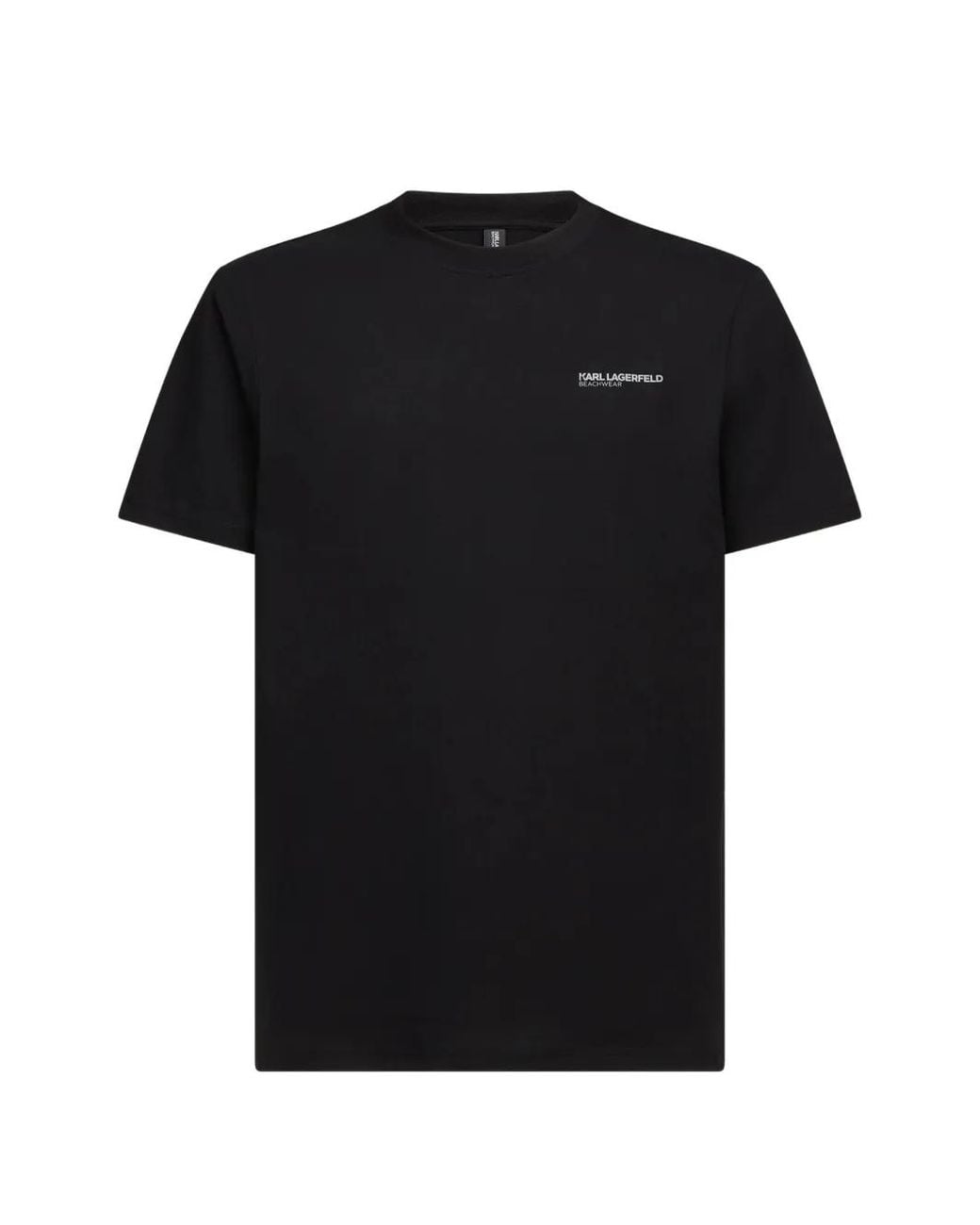 Karl Lagerfeld Black Ikon Beach T-Shirt for men