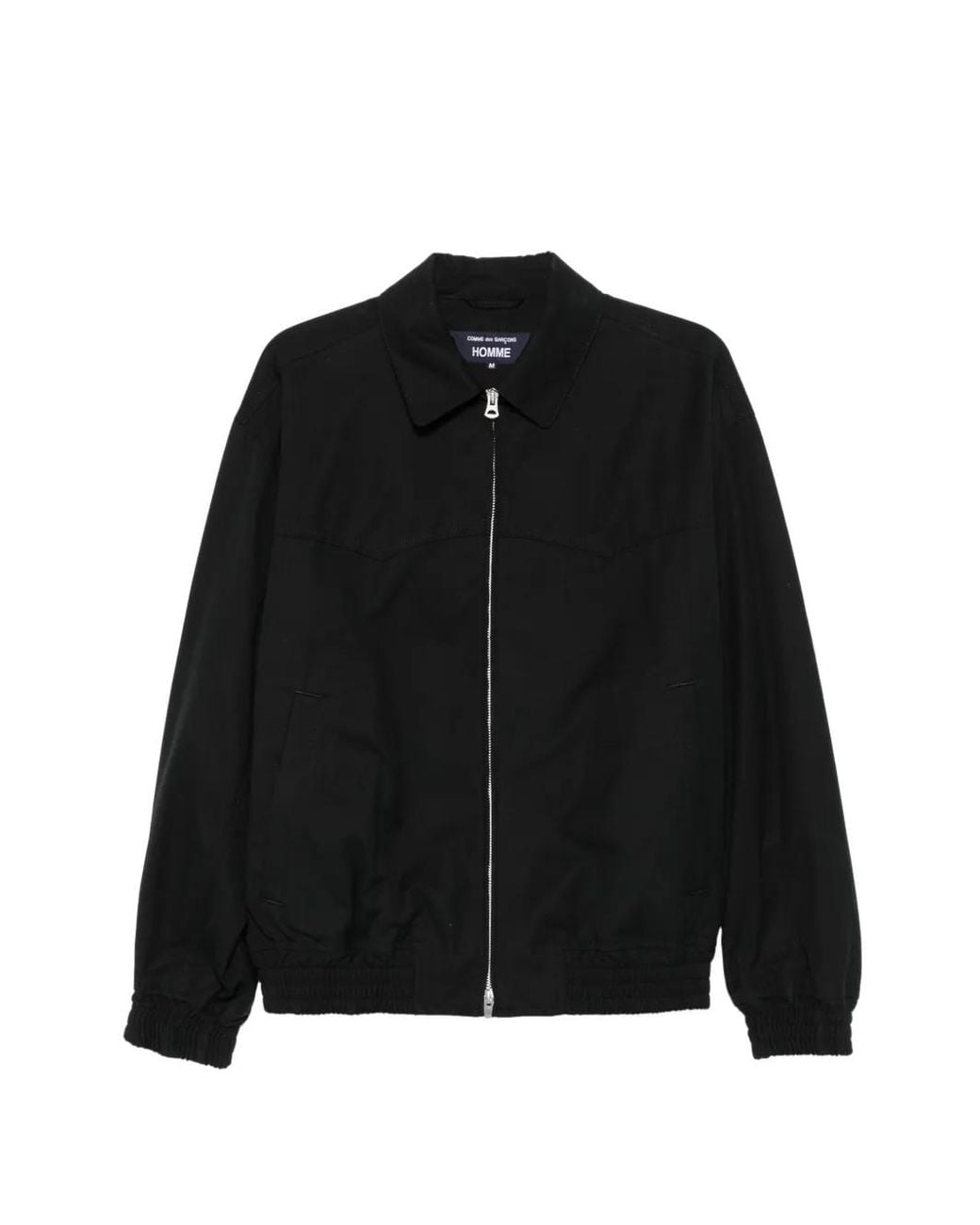 Comme des Garçons Black Zip-Up Bomber Jacket for men