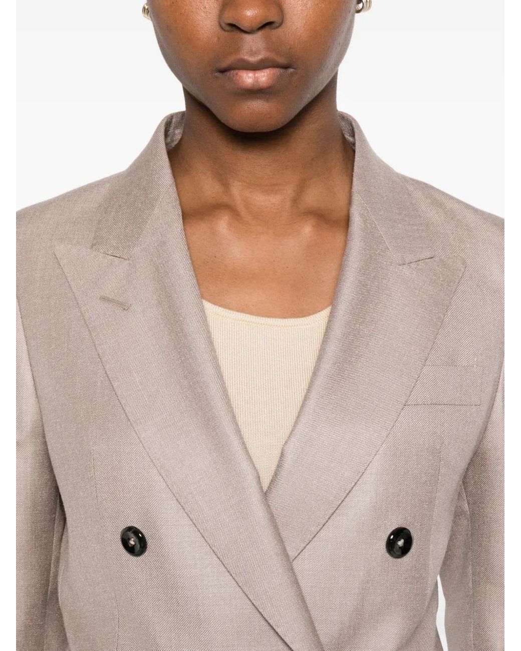 Chaqueta de esmoquin con doble botonadura Tagliatore de color White